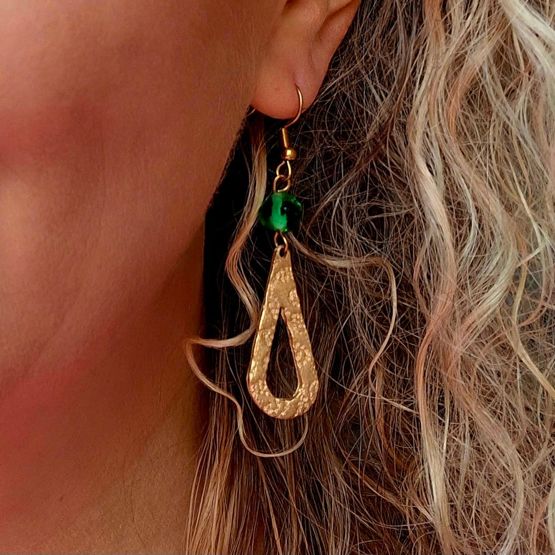Boucles d'oreilles Izzy bronze doré