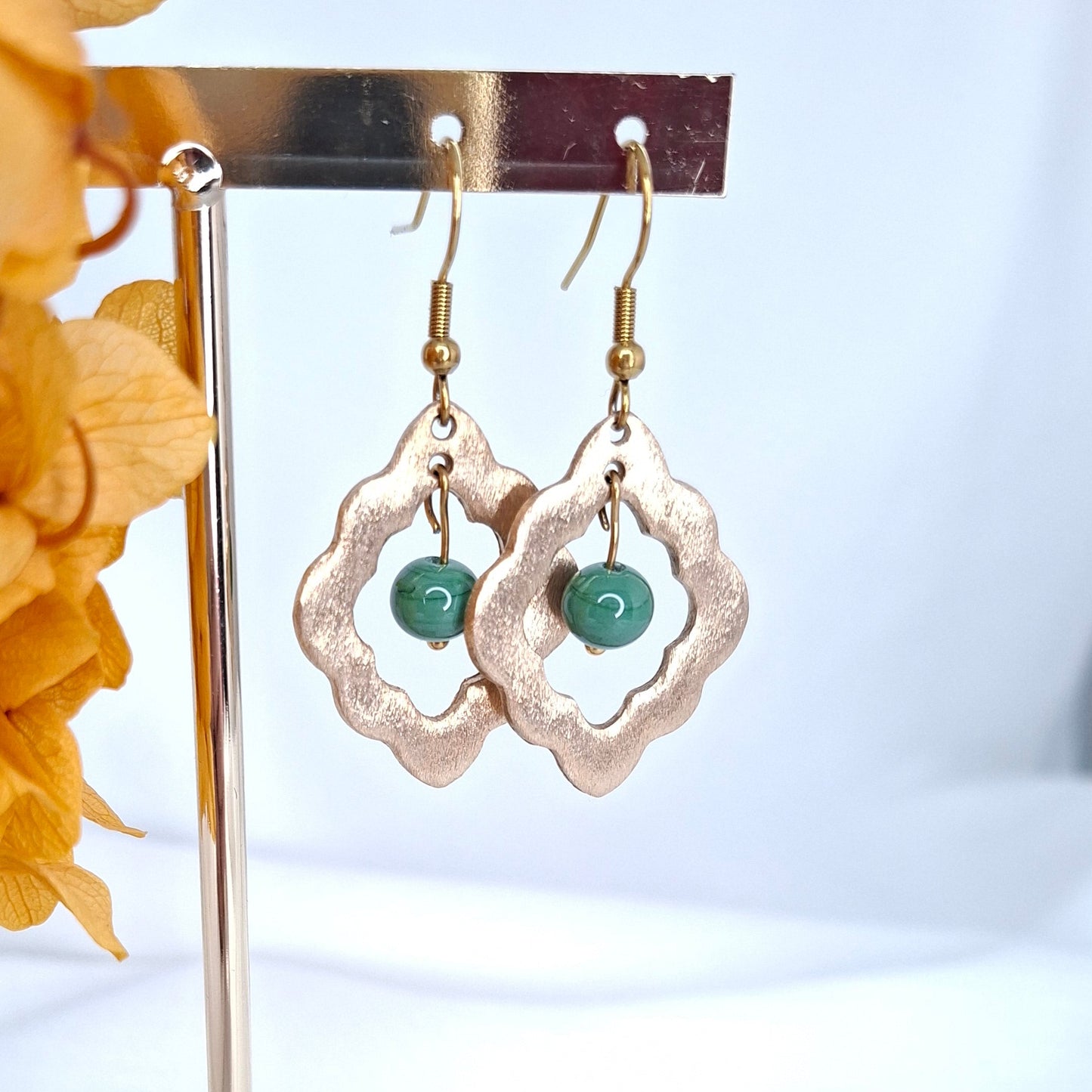 Boucles d'oreilles Hoani bronze doré