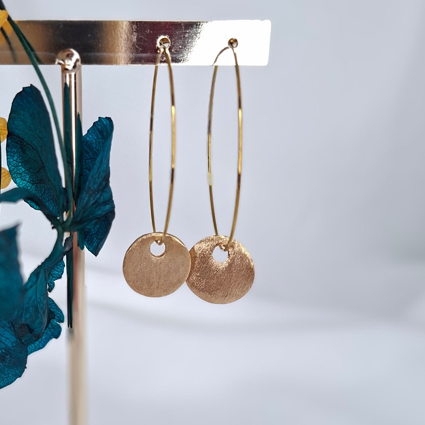 Créoles Alice bronze doré