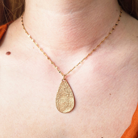 Collier Amalia bronze doré