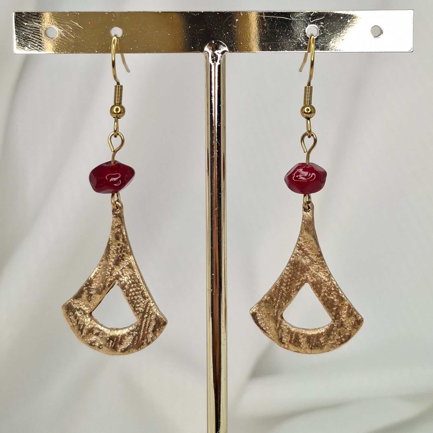 Boucles d'oreilles Simona bronze doré