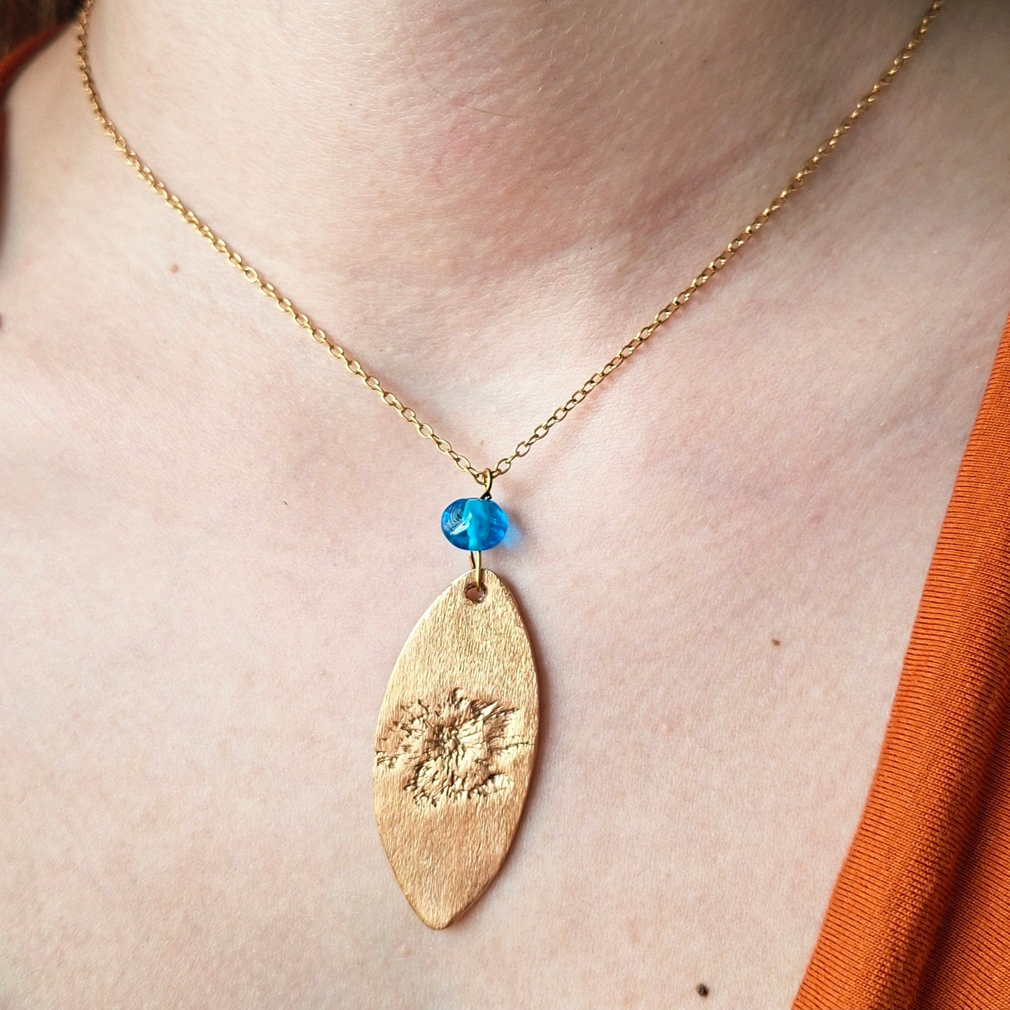Collier Anaé bronze doré