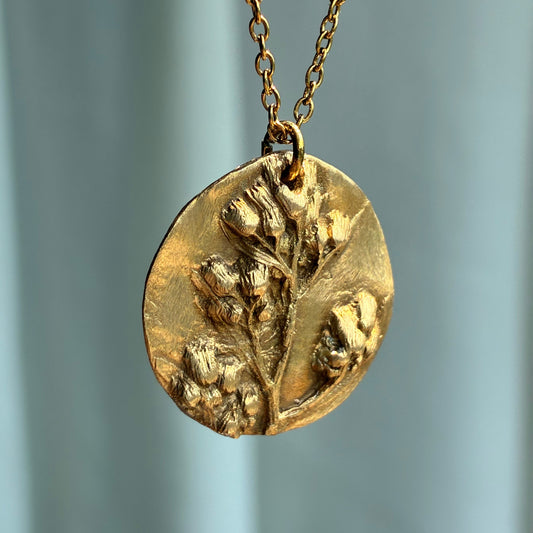 Collier Aria bronze doré