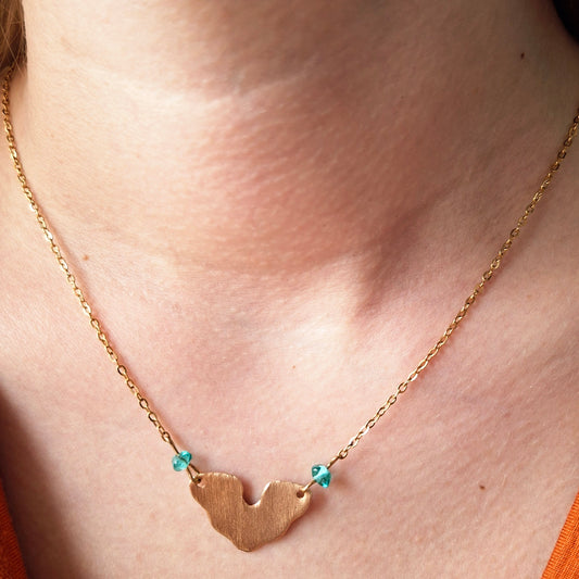 Collier Alora bronze doré