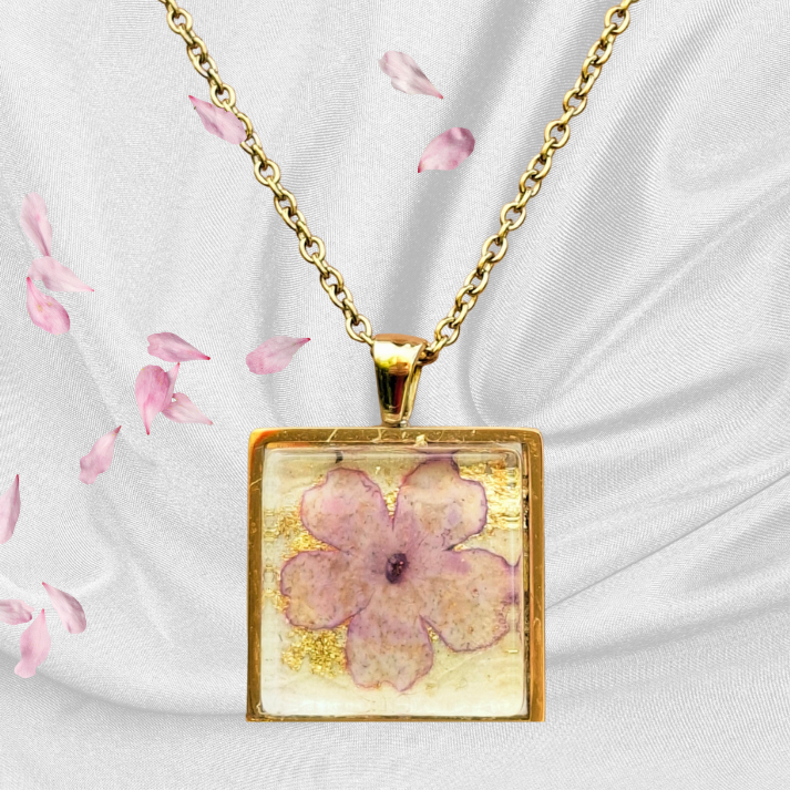 Collier Ilda fleurs séchées