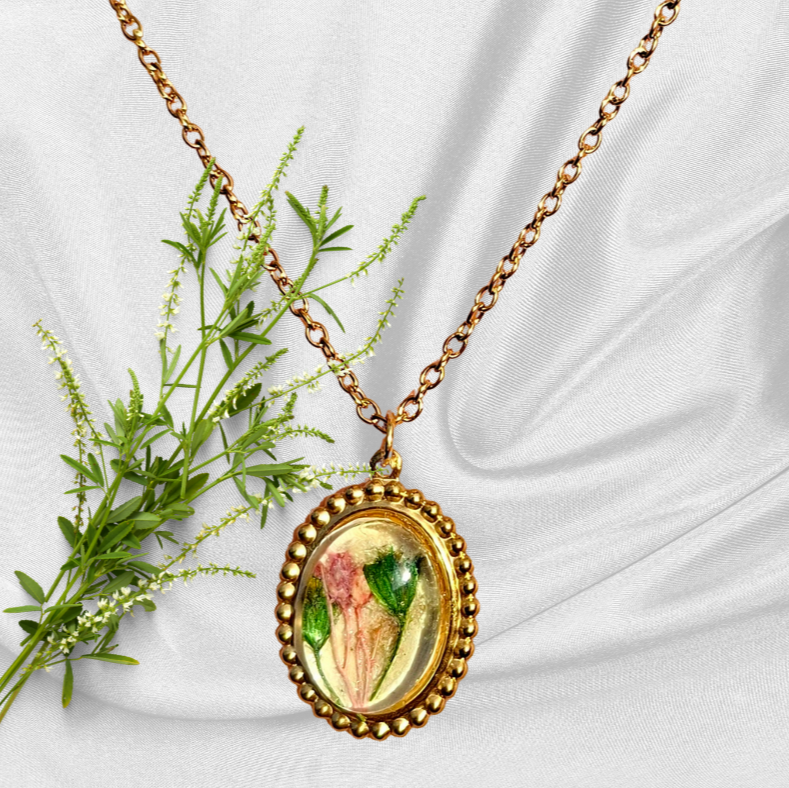 Collier Victoria fleurs séchées
