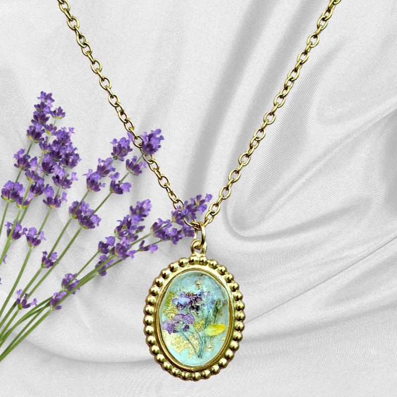 Colliers Arya fleurs séchées