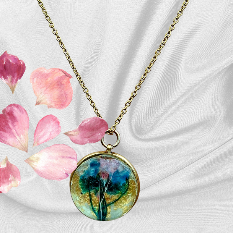 Collier Amélia fleurs séchées