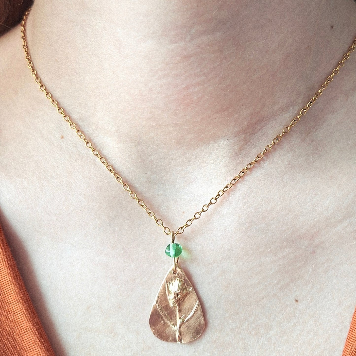 Collier Arabelle bronze doré