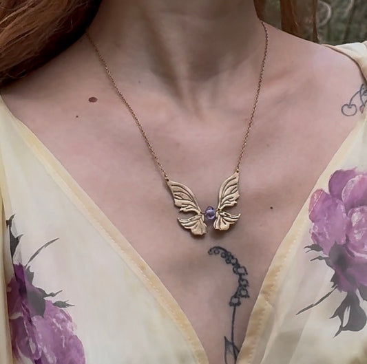 Collier Farasha bronze doré