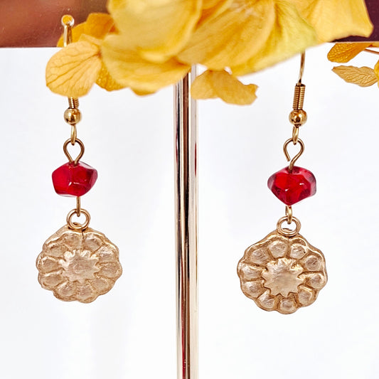 Boucles d’oreilles Lyna bronze doré
