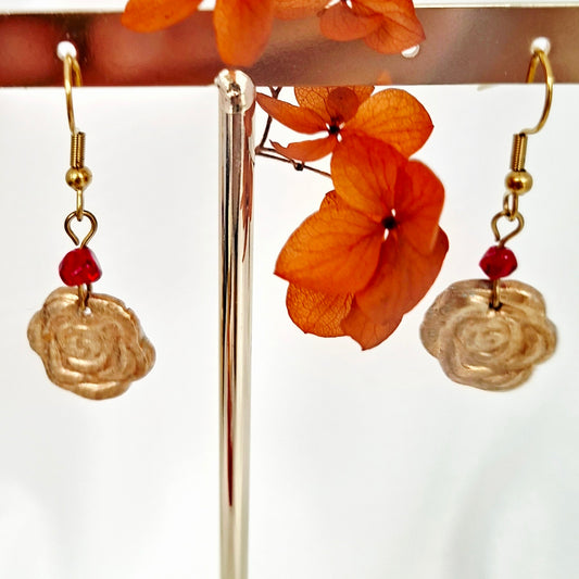 Boucles d’oreilles Isadora bronze doré