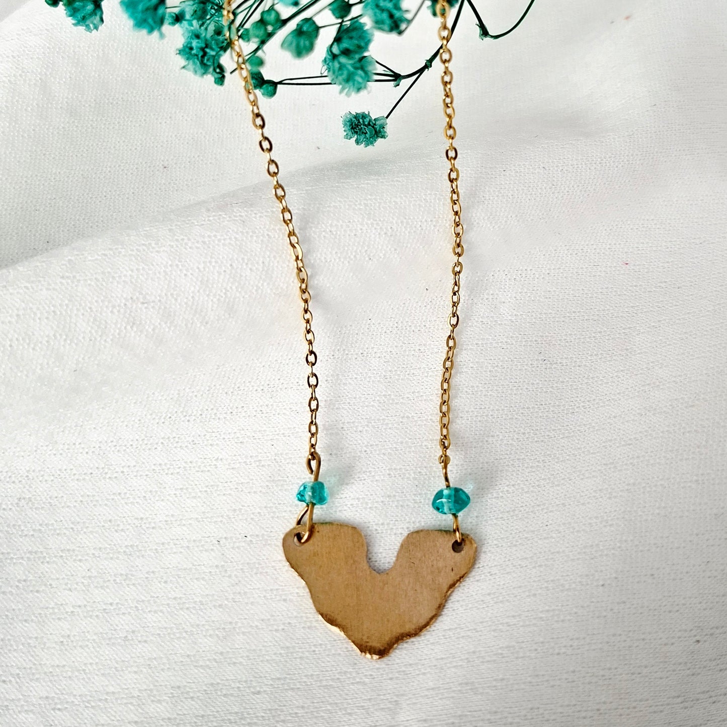 Collier Alora bronze doré