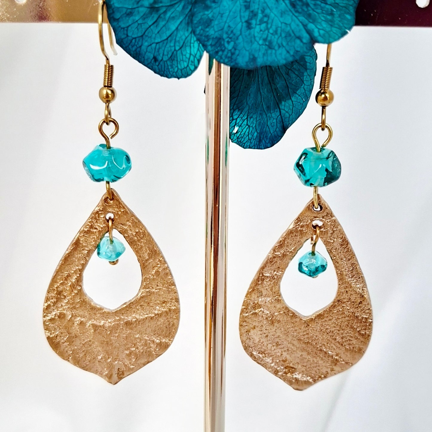 Boucles d'oreilles Alana bronze doré