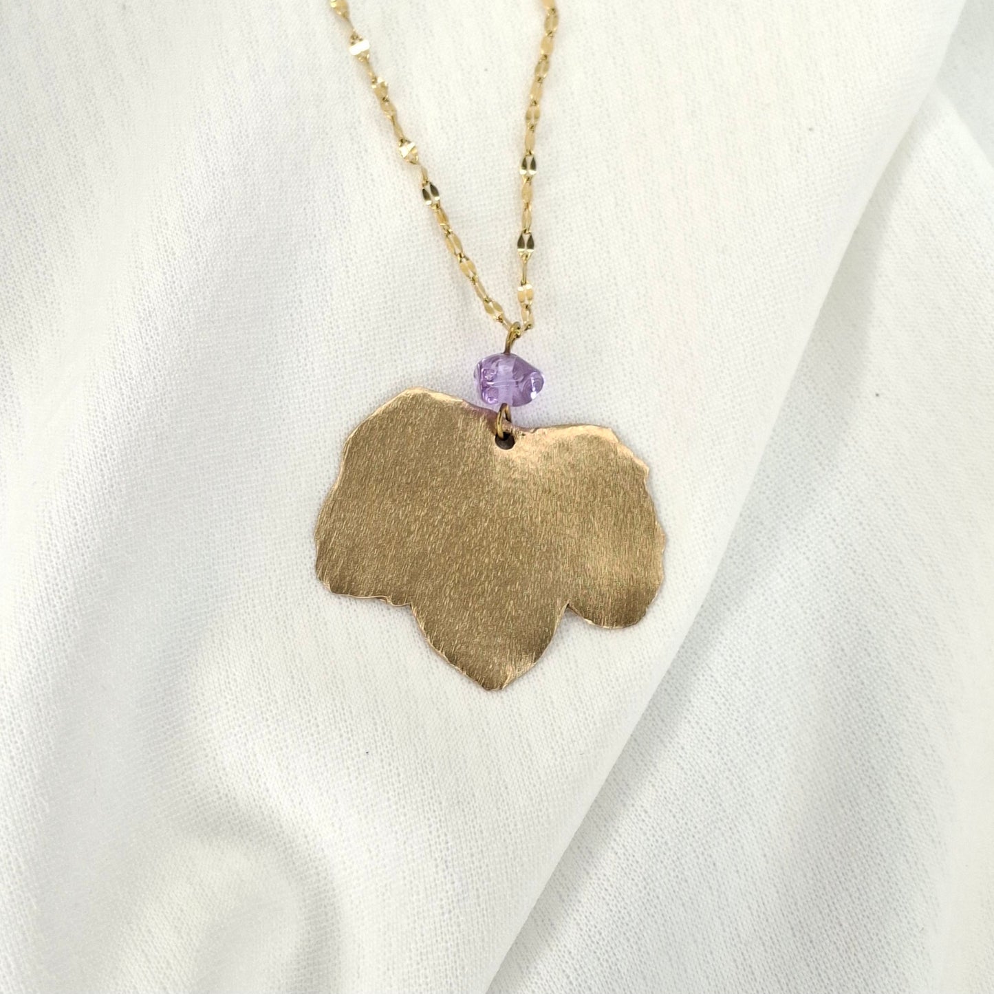 Collier Phyllida bronze doré