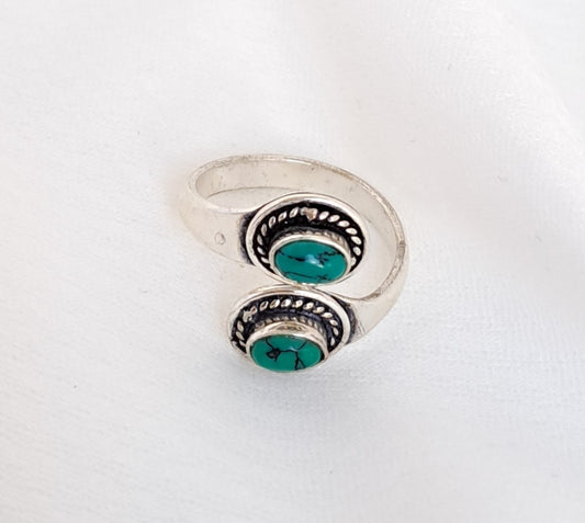 Bague Iris pierre turquoise