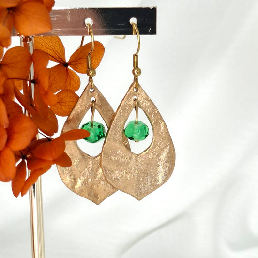 Boucles d'oreilles Julia bronze doré
