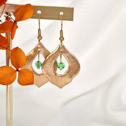 Boucles d'oreilles Claudia bronze doré
