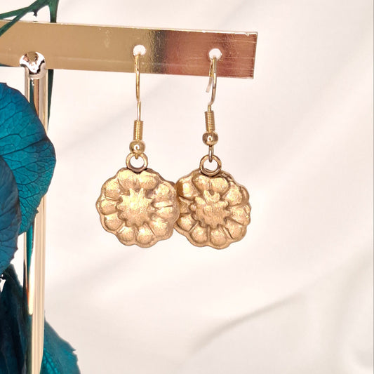 Boucles d'oreilles Lyna bronze doré