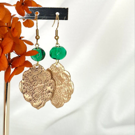 Boucles d'oreilles Danica bronze doré