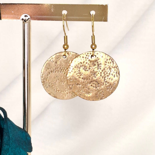 Boucles d'oreilles Milie bronze doré