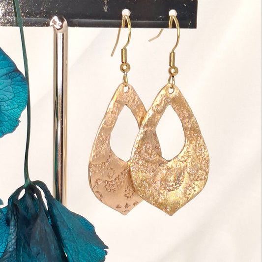 Boucles d'oreilles Iriana bronze doré