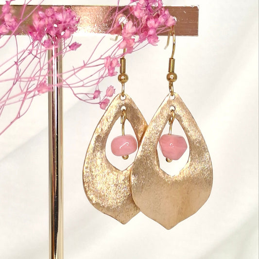 Boucles d'oreilles Oxane bronze doré