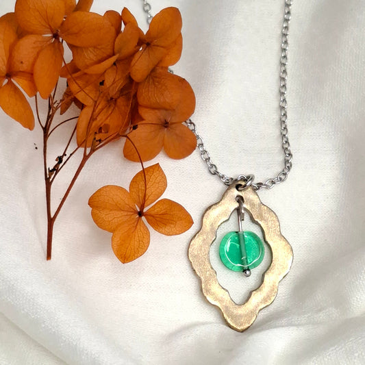 Collier Thalya bronze blanc