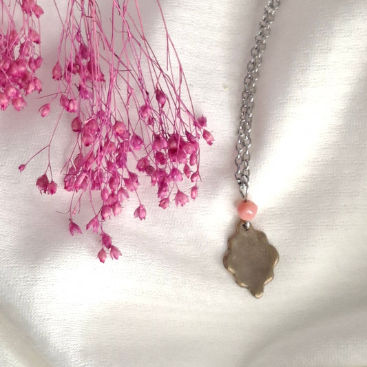 Collier Alicia bronze blanc