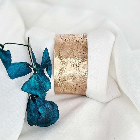 Manchette Adèle bronze doré
