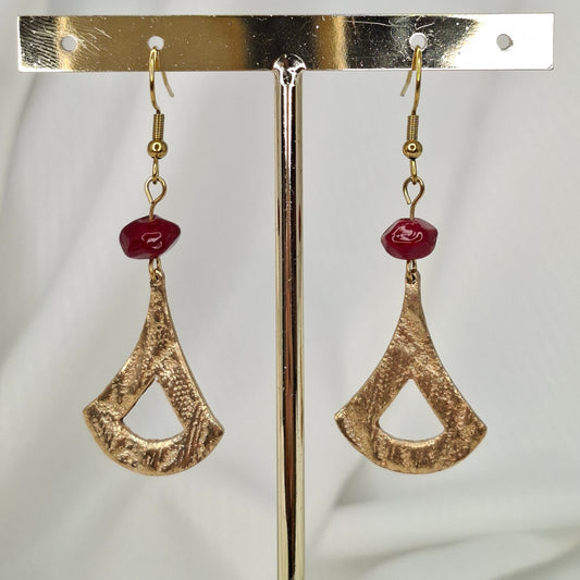 Boucles d'oreilles Simona bronze doré