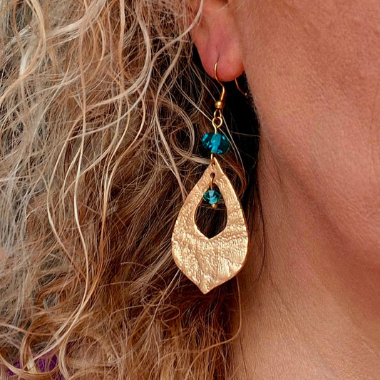 Boucles d'oreilles Alana bronze doré
