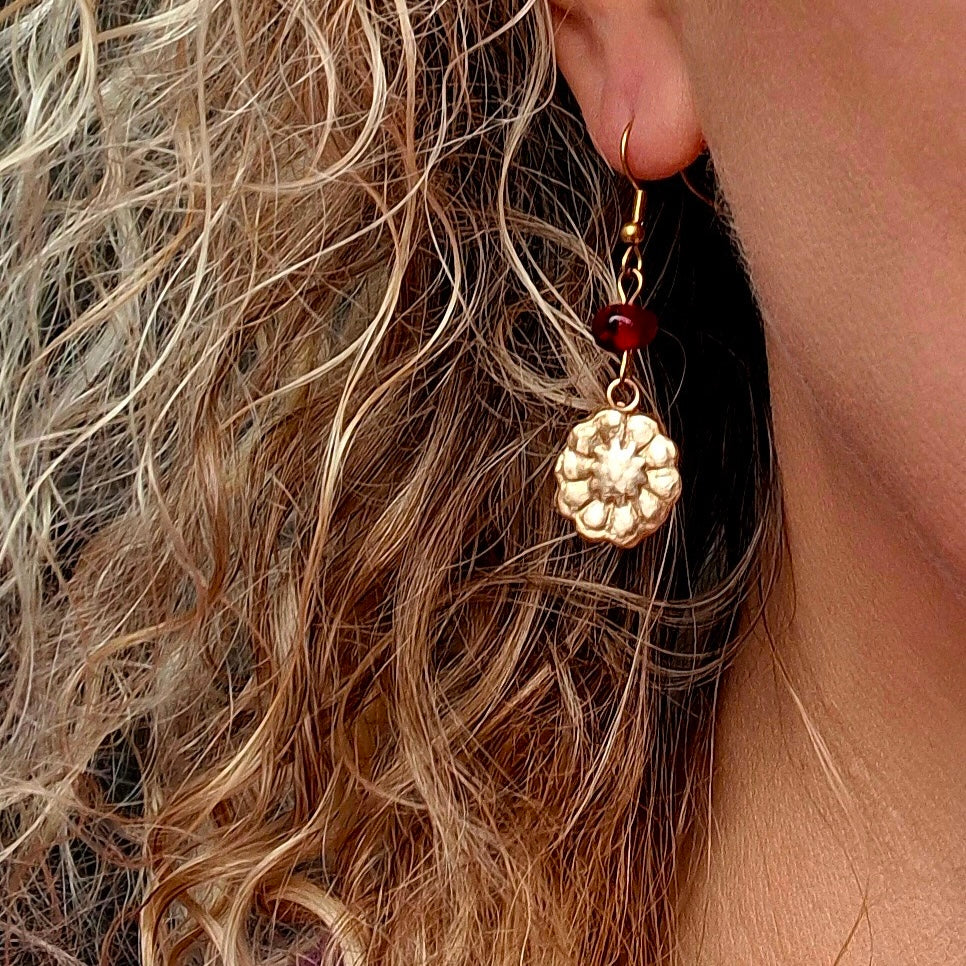 Boucles d’oreilles Lyna bronze doré