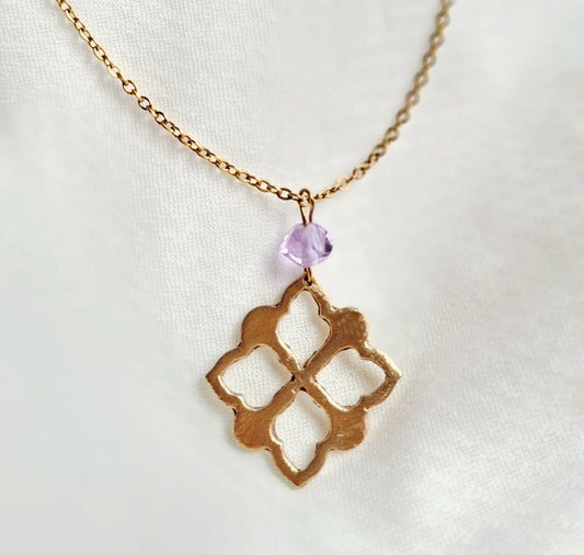 Collier Skye bronze doré