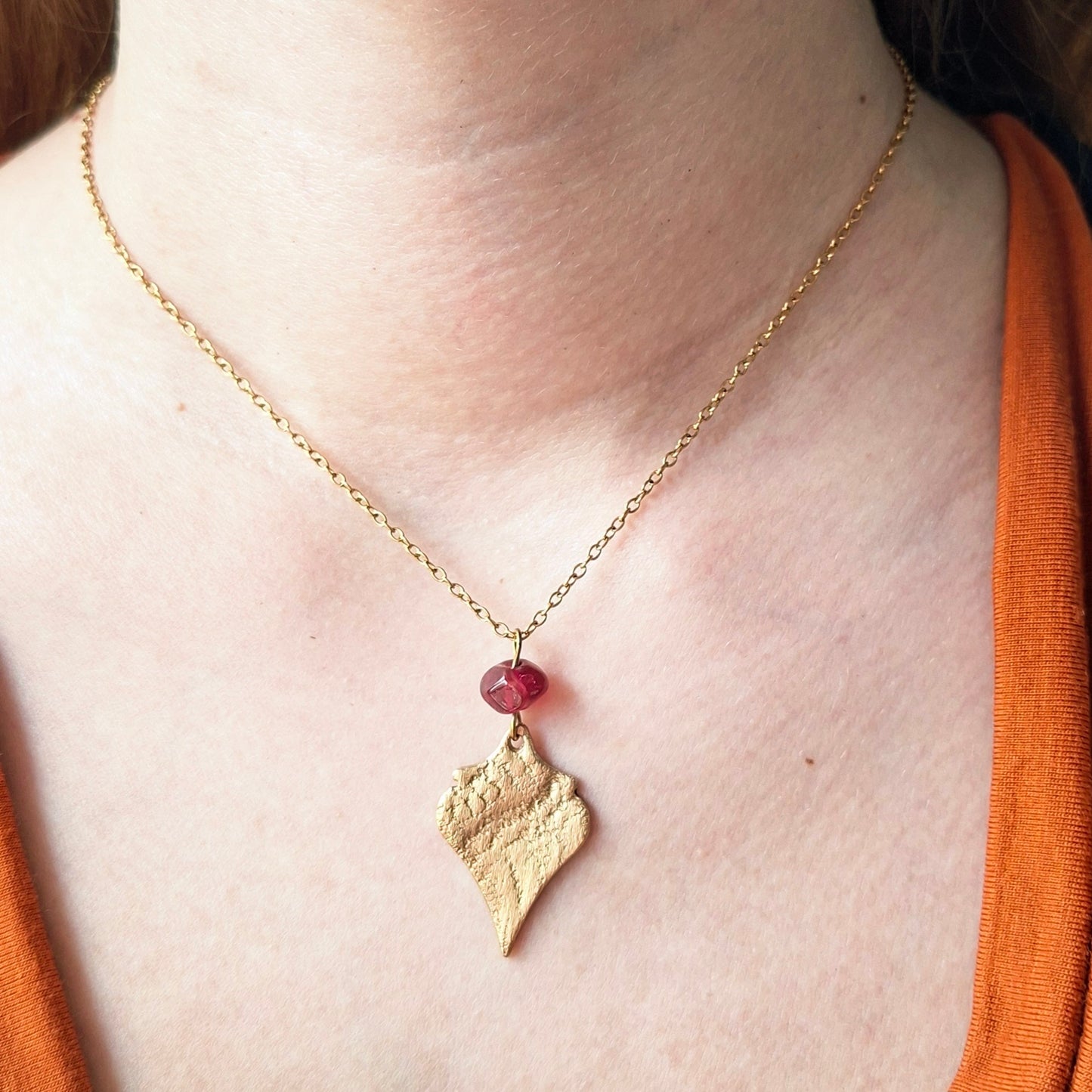 Collier Silena bronze doré
