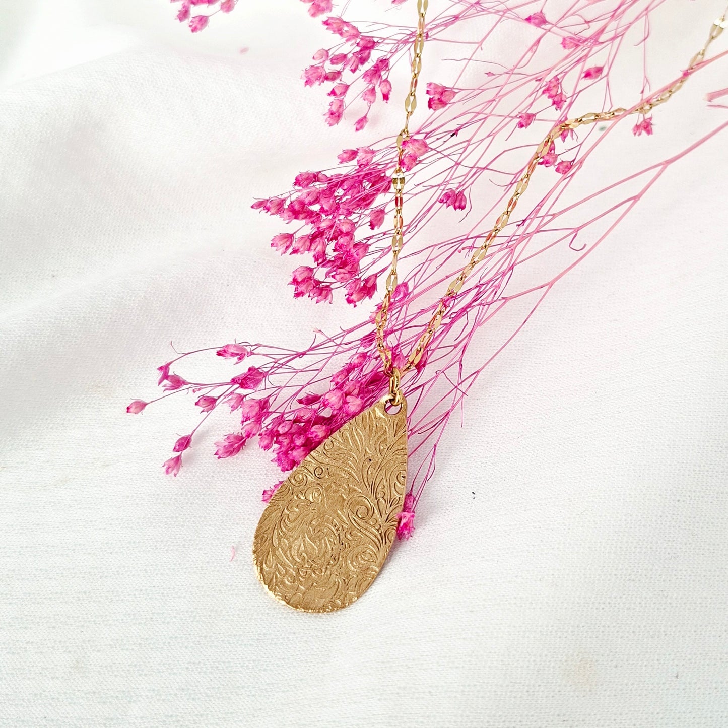 Collier Amalia bronze doré