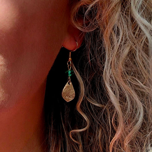 Boucles d’oreilles Vida bronze doré