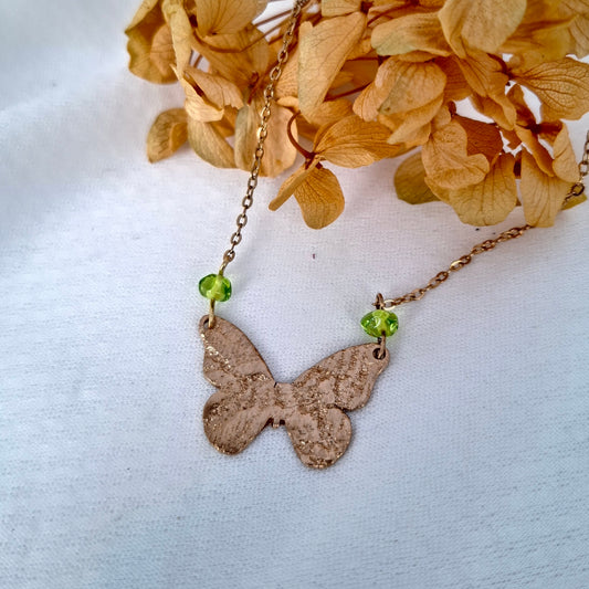 Collier Mei bronze doré