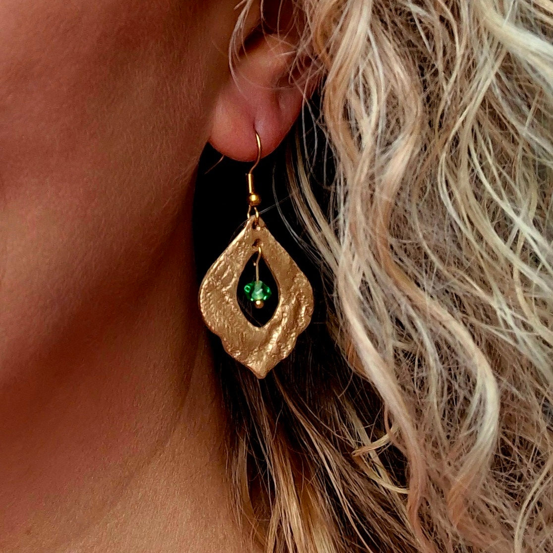 Boucles d’oreilles Ariana bronze doré