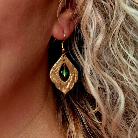Boucles d’oreilles Ariana bronze doré