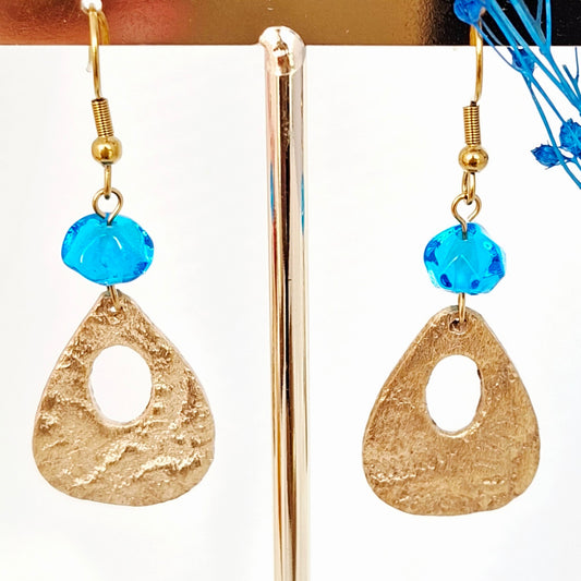 Boucles d'oreilles Iriana bronze doré