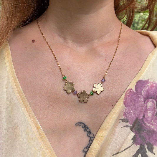 Collier Hesperia bronze doré