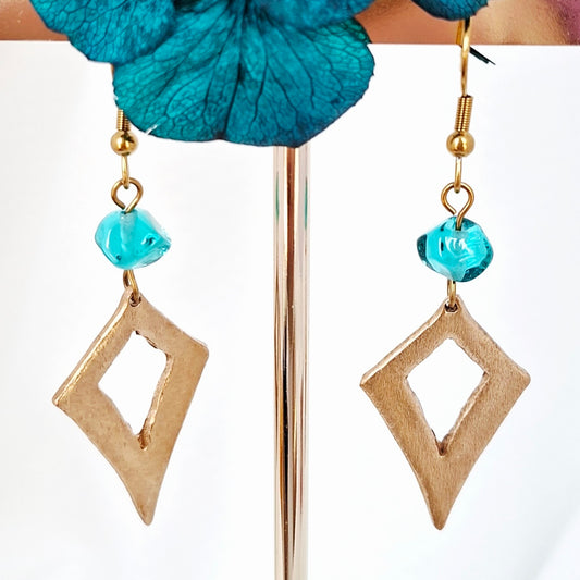 Boucles Anna bronze doré