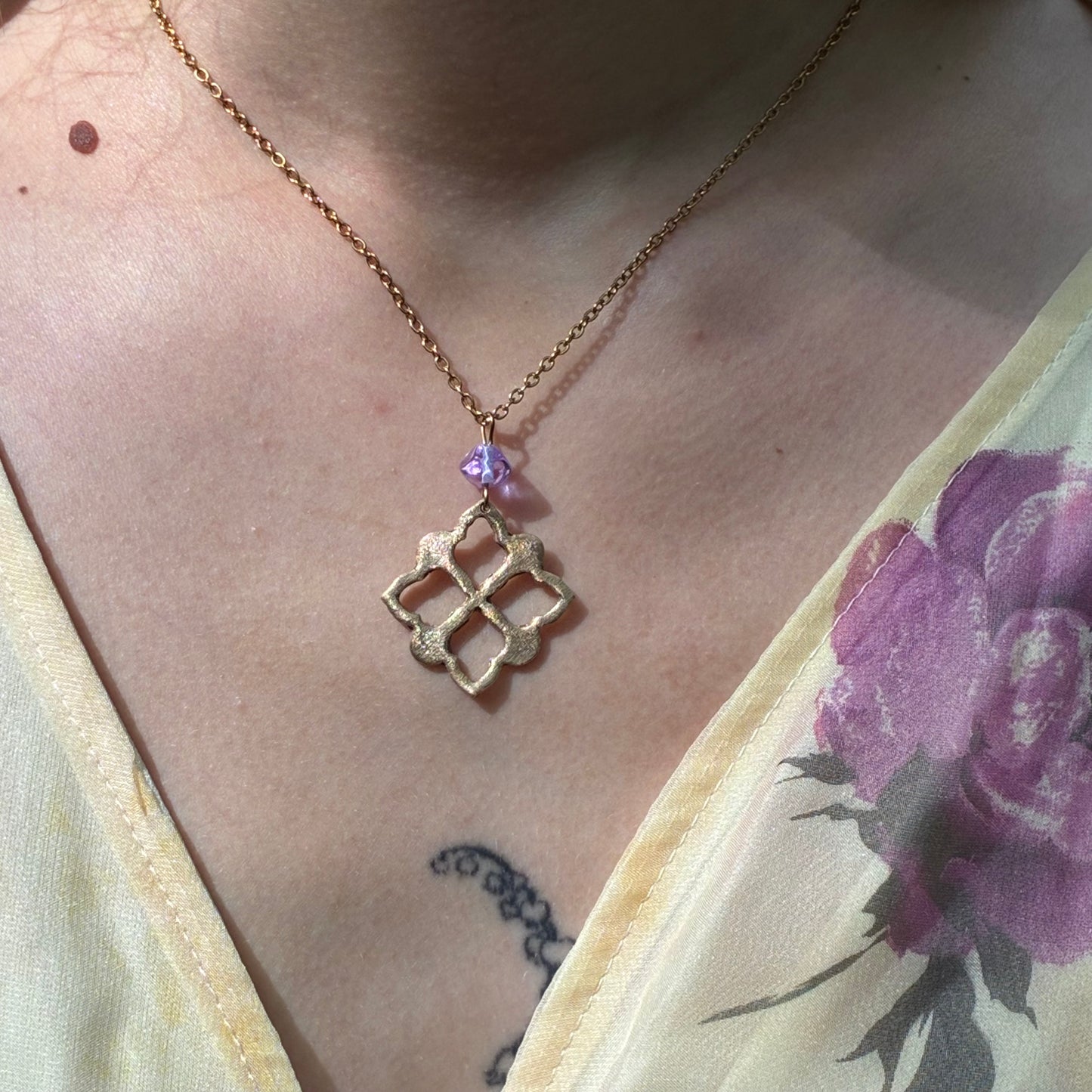 Collier Skye bronze doré