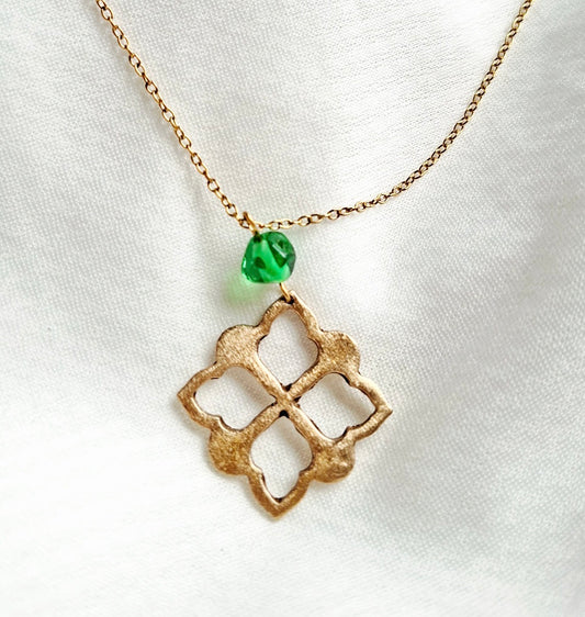 Collier Skye bronze doré