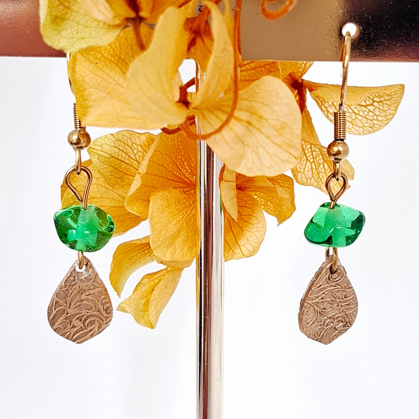 Boucles d’oreilles Suki bronze doré