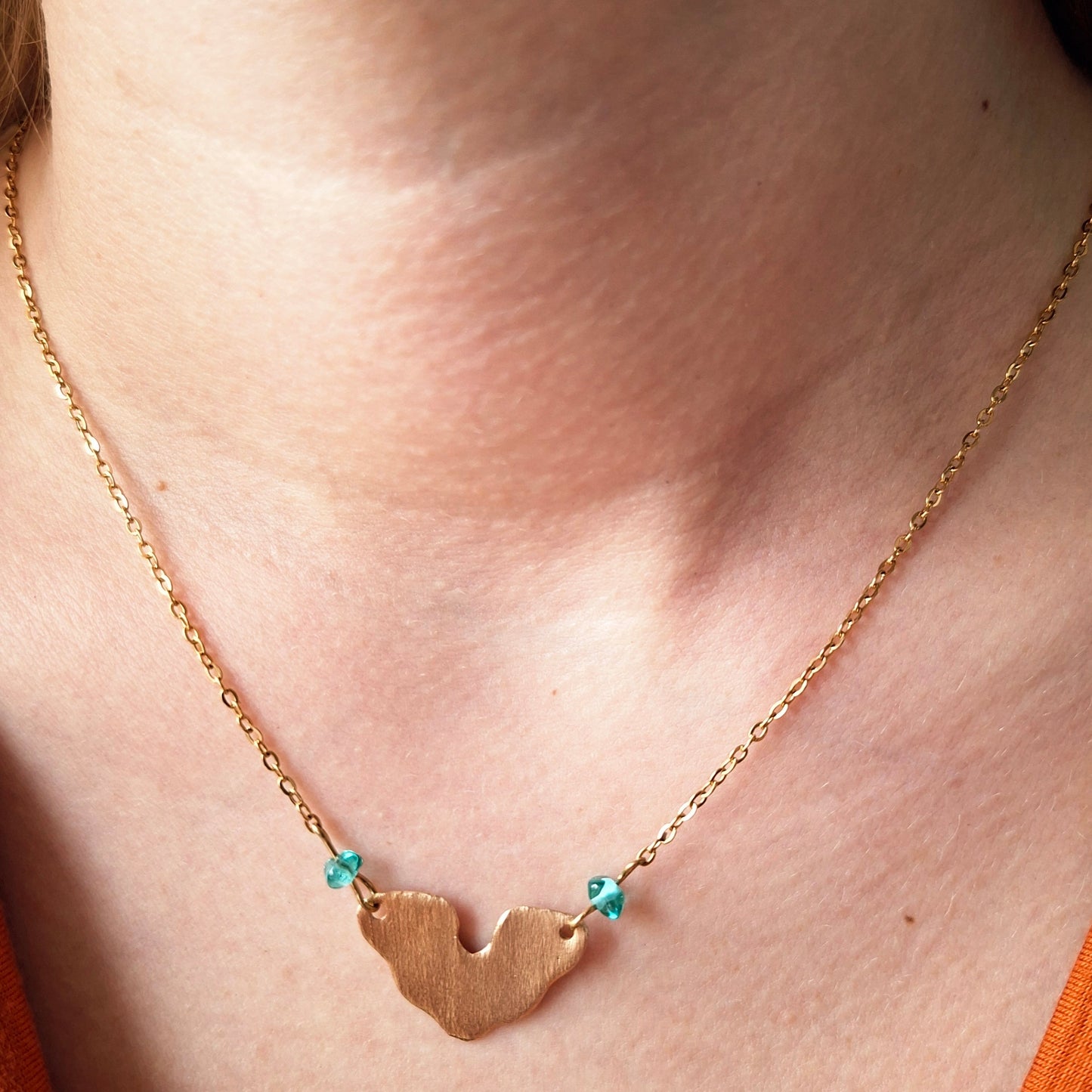 Collier Alora bronze doré