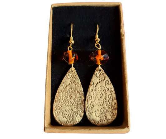 Boucles d’oreilles Ambre