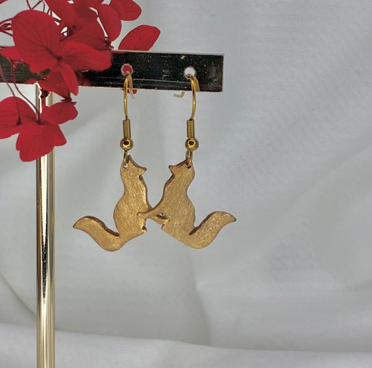 Boucles d'oreilles Renard