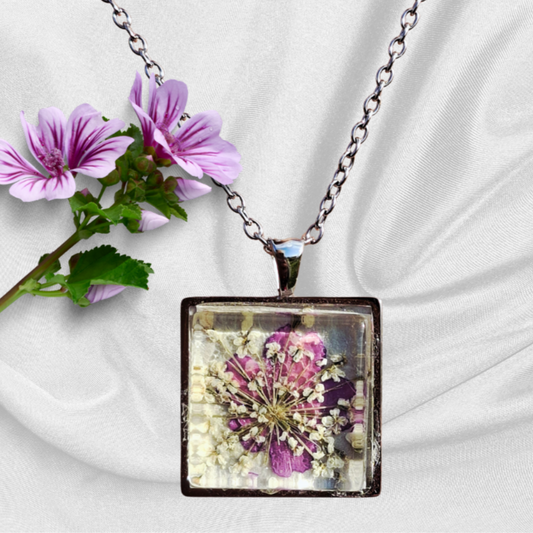 Collier Héléna fleurs séchées